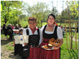 Our beer garden just beneath the small cascade of creek Otterbach